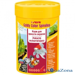 Корм для яркости окраски Sera Goldy Color Spirulina 39гр